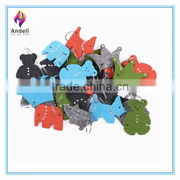 customized car key holder for promotion wool felt keyring