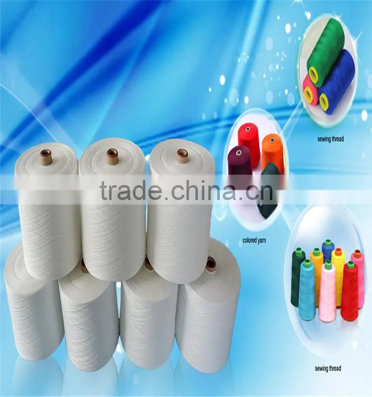 100% polyester spun for sewing thread