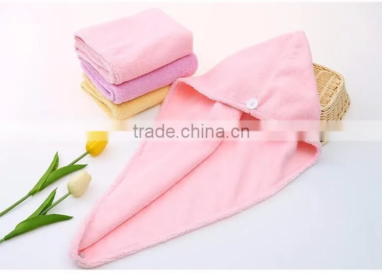 custom microfiber dry hair cap /hair wrap towel wholesale
