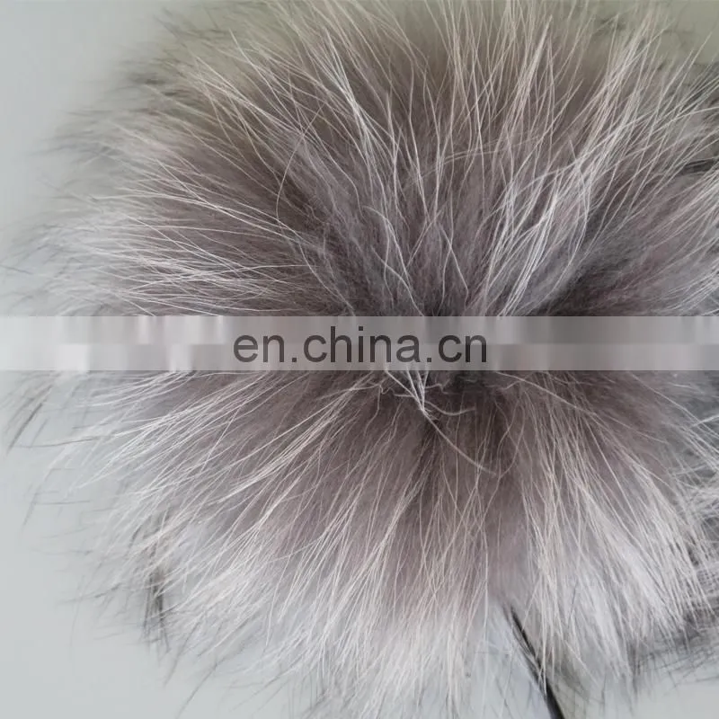 Handmade fur accessory high quality raccoon fur ball hair decoration fashion style