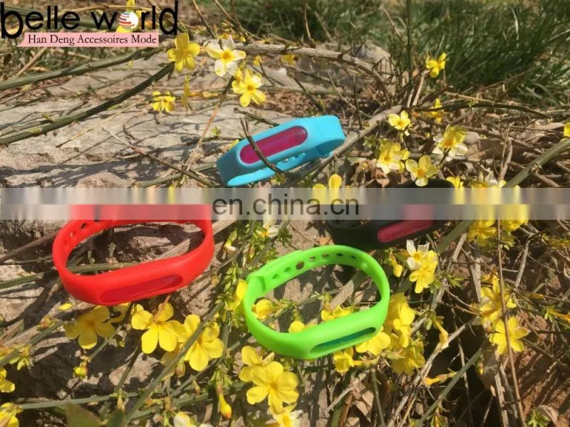 Summer Hot sale Waterproof BUGS LOCK Anti Mosquito Bug Repellent Wrist Band Bracelet Insect Nets