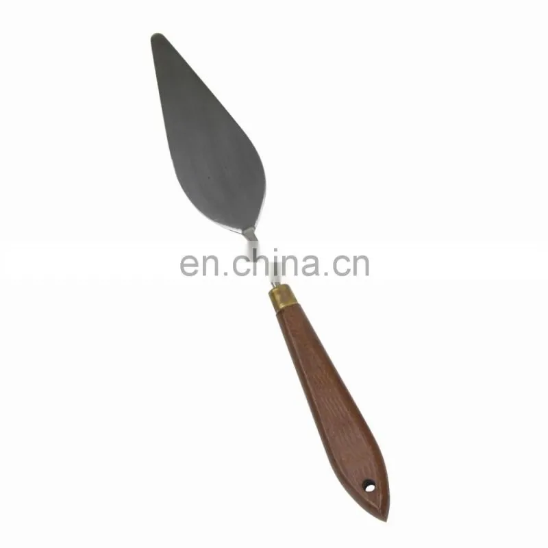 Brown Wooden Handle Steel Painting Palette Knife