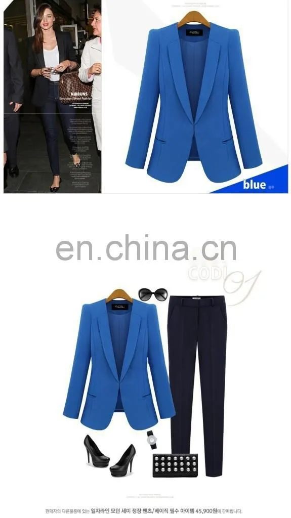 charming design fabric to make women blazer suits