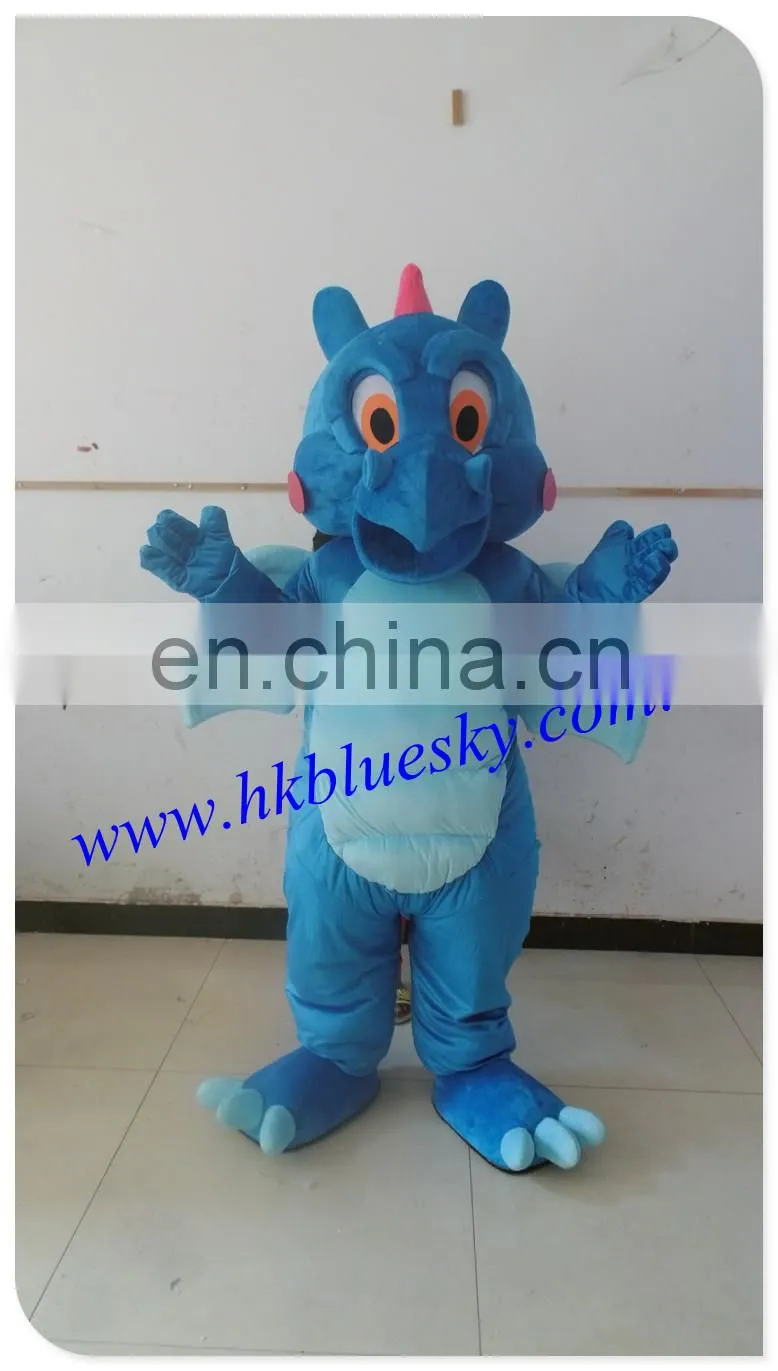 blue dinosaur custom mascot costume