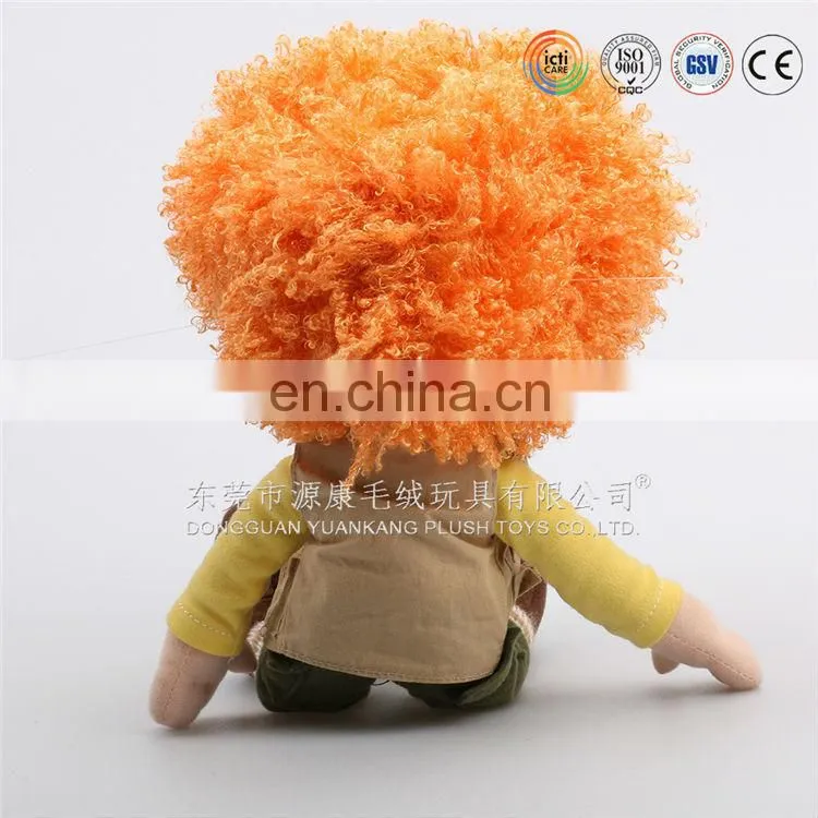 3d face plush doll,3d face with plush toy