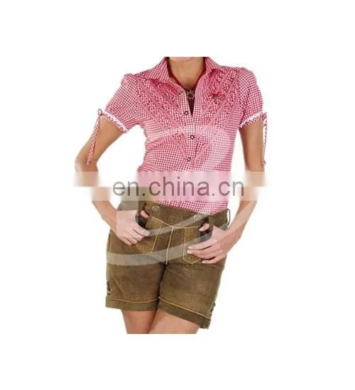 German Bavarian Oktoberfest Trachten Men Short Kurze Lederhosen
