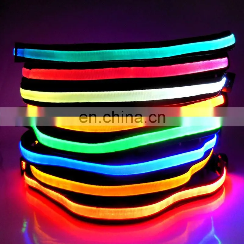 Best sale luminous flashing belt adjustable flashing belt running flashing belt