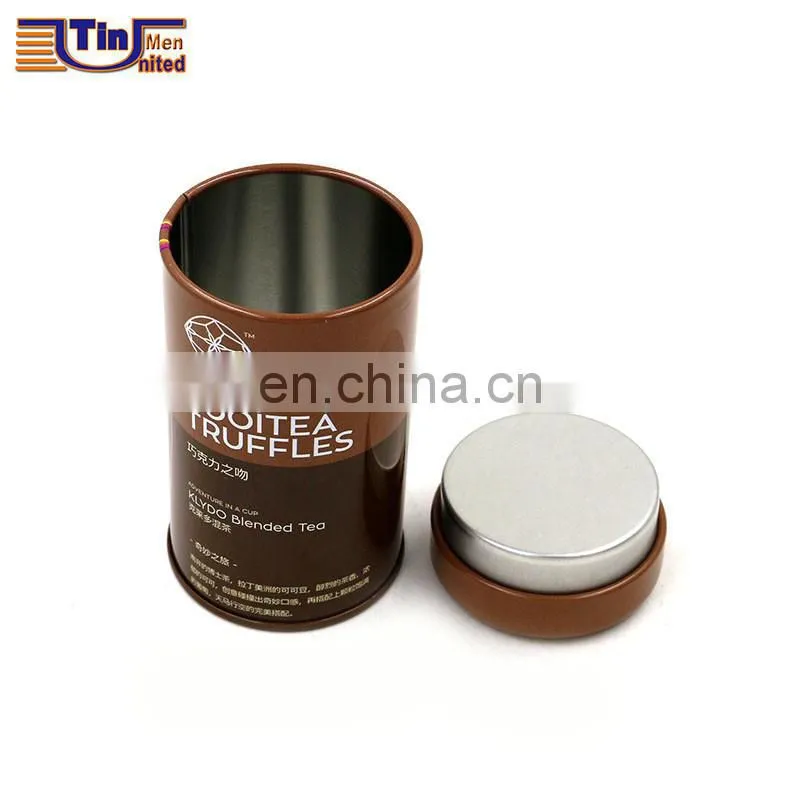 Small Round Tea Tin Box