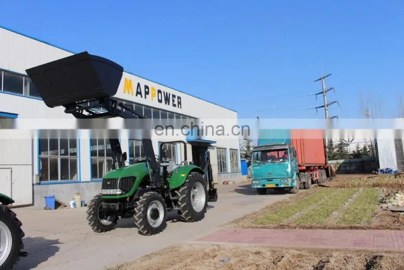 100 HP 4WD farm tractor 1004 with front end loader