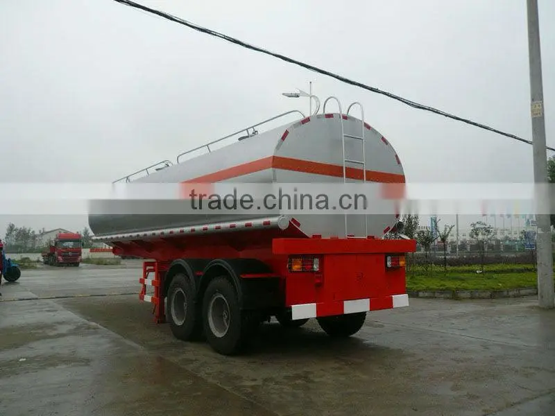 2 axles fuel tank truck trailer