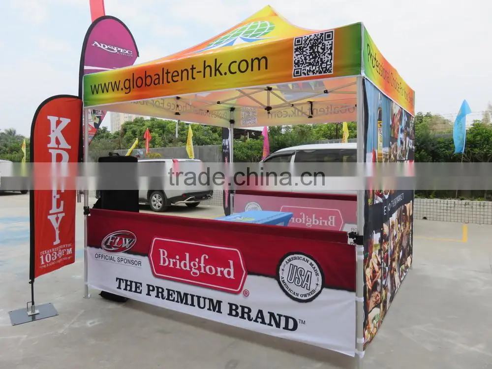 3x3m dye-sublimation print advertising tent/colorful print canopy
