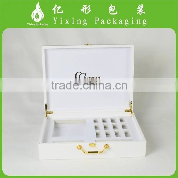 leather Jewelry Box Packaging with hinged lid wholesale factory