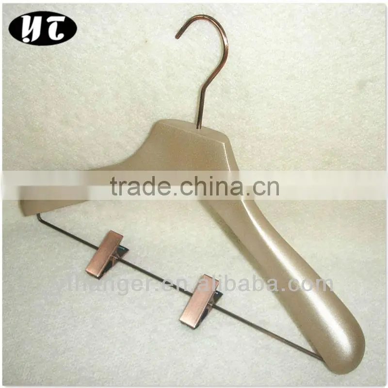 Special vintage hanger finish Garments wooden hanger for coat and pants