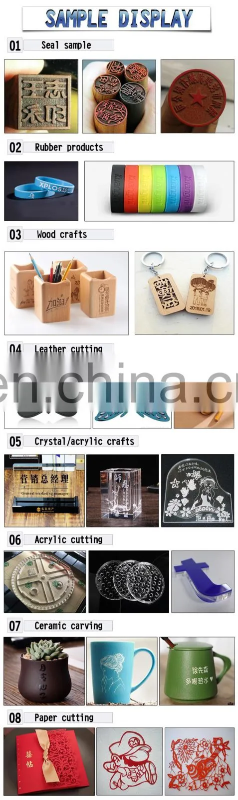 1610 double heads 3d co2 laser cutting and engraving machine for acrylic wood planks light planks candlenut wood bamboo ware