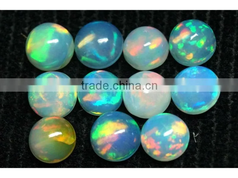 Natural Welo Ethiopia Opal Cabochon calibrated size 6mm Round play of color