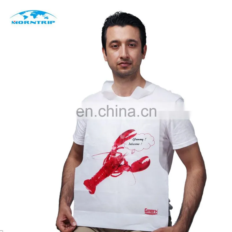 Adult Custom Printed Restaurant Plastic Disposable Lobster Bib