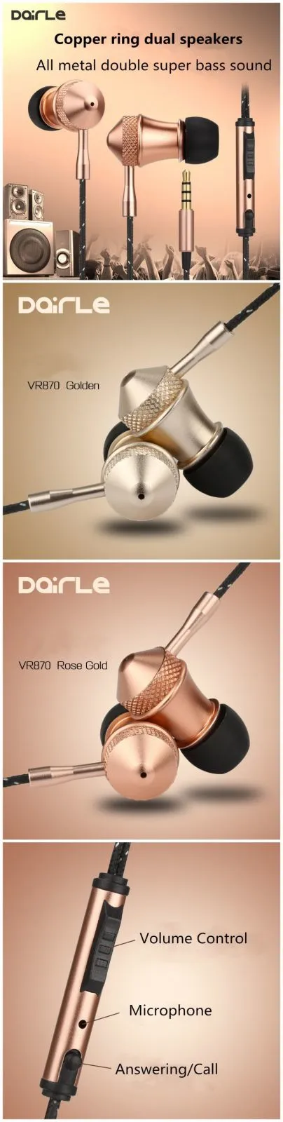 High end super bass stereo headphone alibaba earphone in ear for SONY