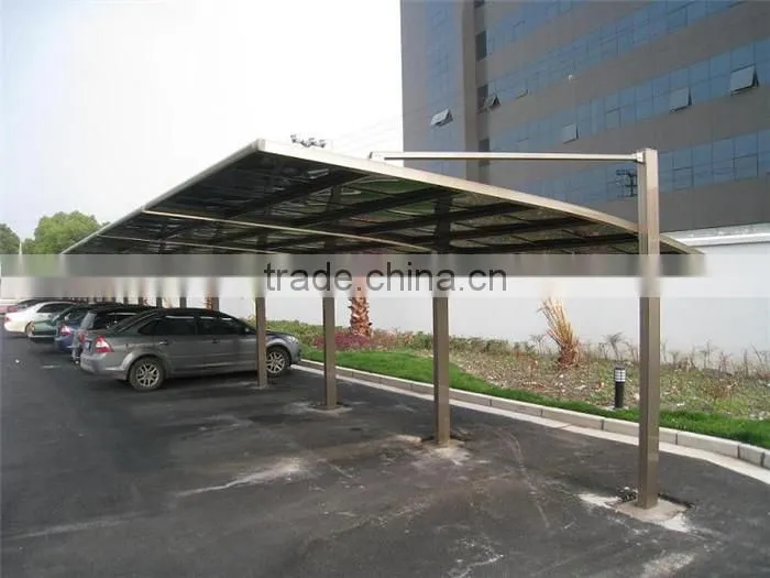 Prefab steel plate car parking roof