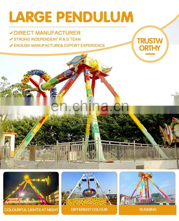 Amusement park attraction top driving pendulum rides for adults
