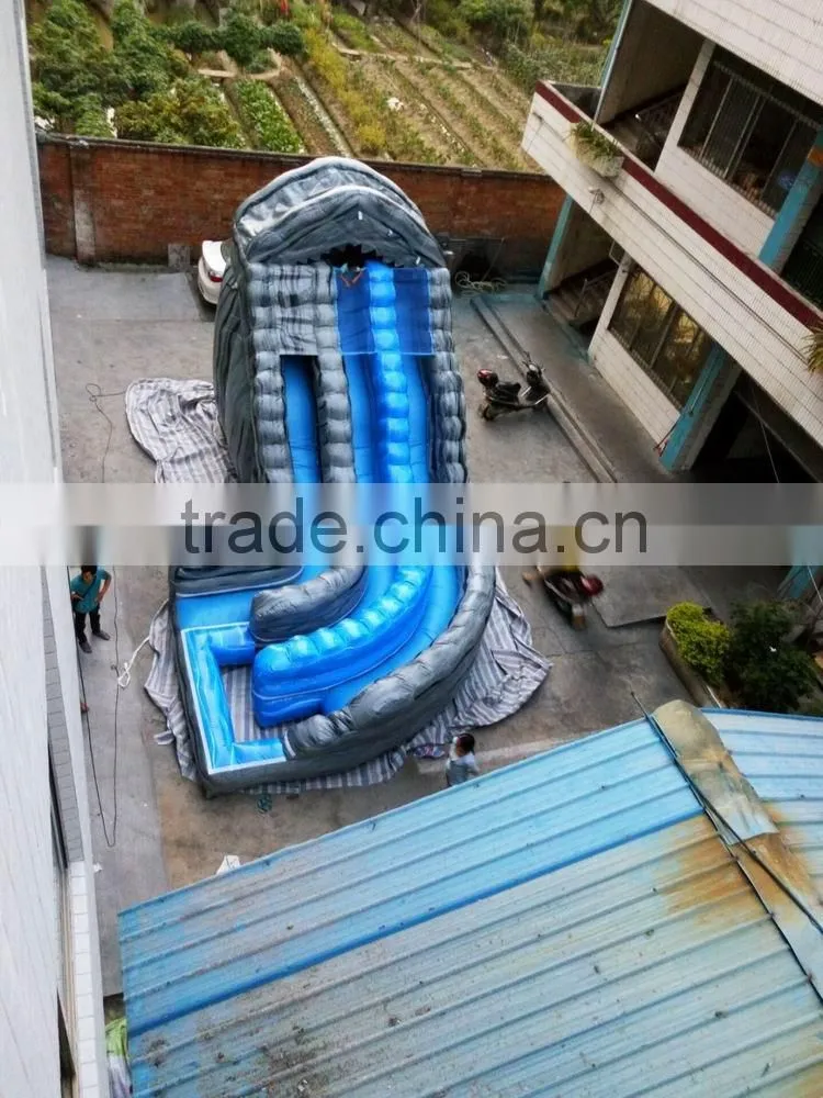 2016 New arrival PLATO PVC Trapualin I nflatables water Slide , Long Water Slides For USA