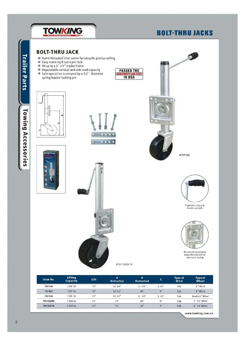 types car jack trailer car jack