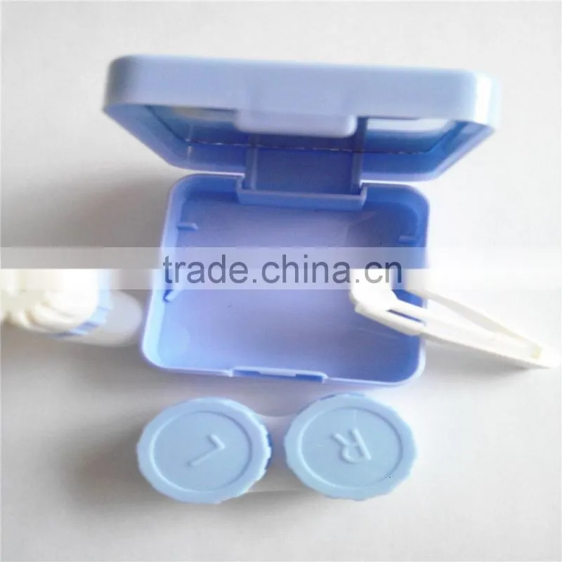 crazy eye contact case, mirrored plastic contact lens for girl