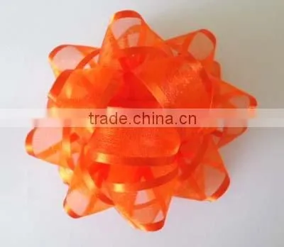 Glitter Star Bow with LED Lights and Stick for Table Decoration/Birthday party decoration lighted star bow