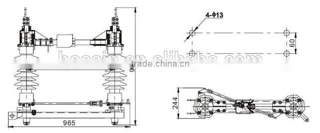 High Voltage Disconnect Switch GW14-40.5KV GW14 GW10