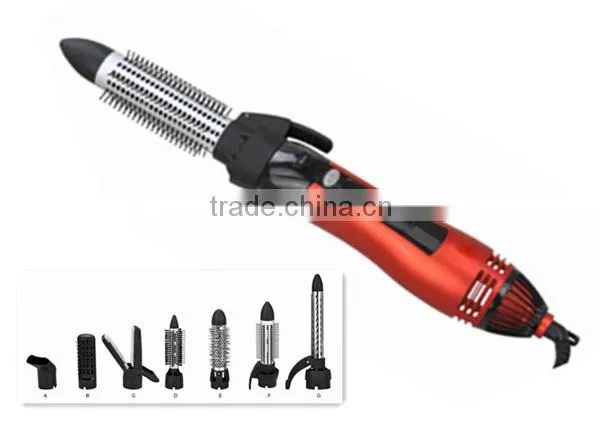 2014 new model 360 rotating nano fancy hair curler brush