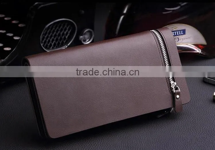 new stylish zipper mobile phone bag men's wallet