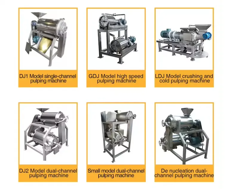 Large Capacity Single Channel Mango Fruit Pulping Machine Fruit Grinding Machine Fruit Juice Pressing Machine