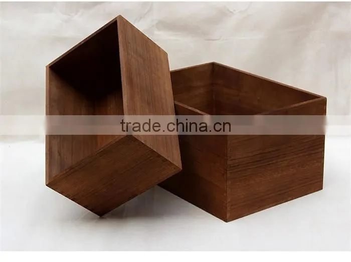 Searun Antique unfinished wood box