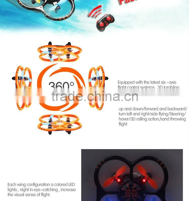 2014 new product micro quad copter U207 2.4G 6-axis the smallest rc quadcopter mini drone
