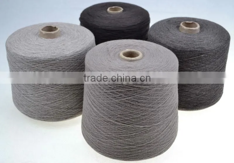 75% cashmere 25% PVA yarn 2/36 or 2/48nm worsted cashmere yarn
