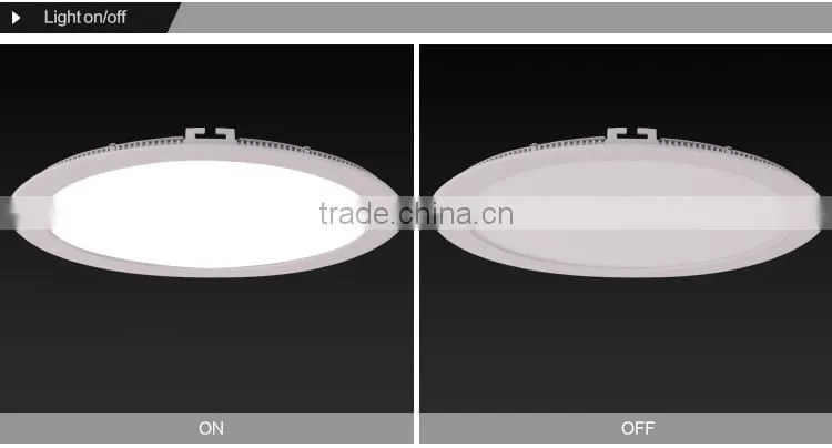 Aluminum Alloy 9W round led panel light