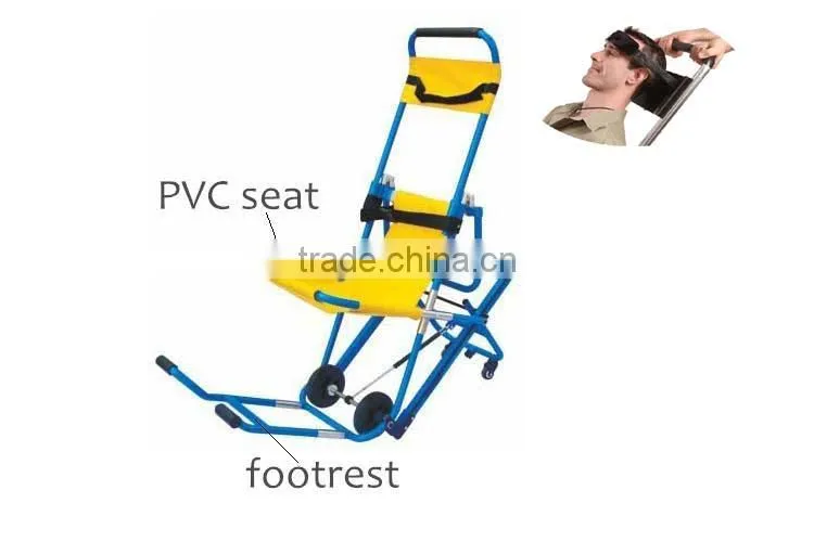 High Quality Aluminum Alloy Folding Ambulance Chair Stretch