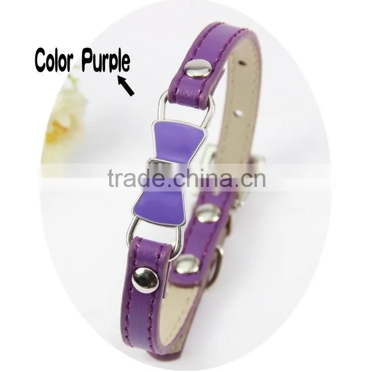 Pet products high quality and low price hot supply fashion beautiful bowknot pet collar