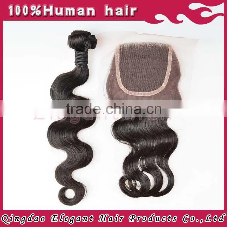 brazilian lace closure 4x4 with good quality in lower price