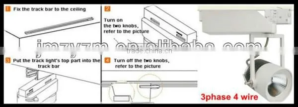 CE qualified track light led from factory with ce rohs