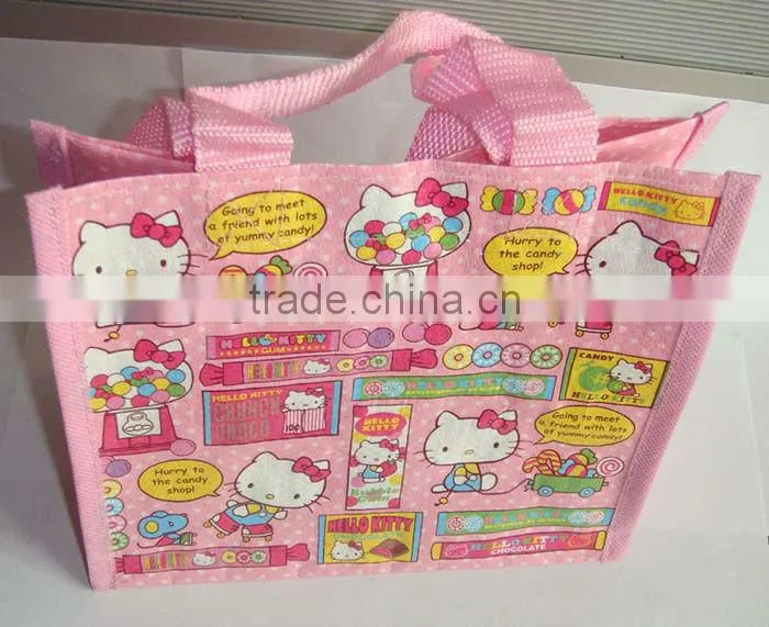 promotional woven bag with webbing handle