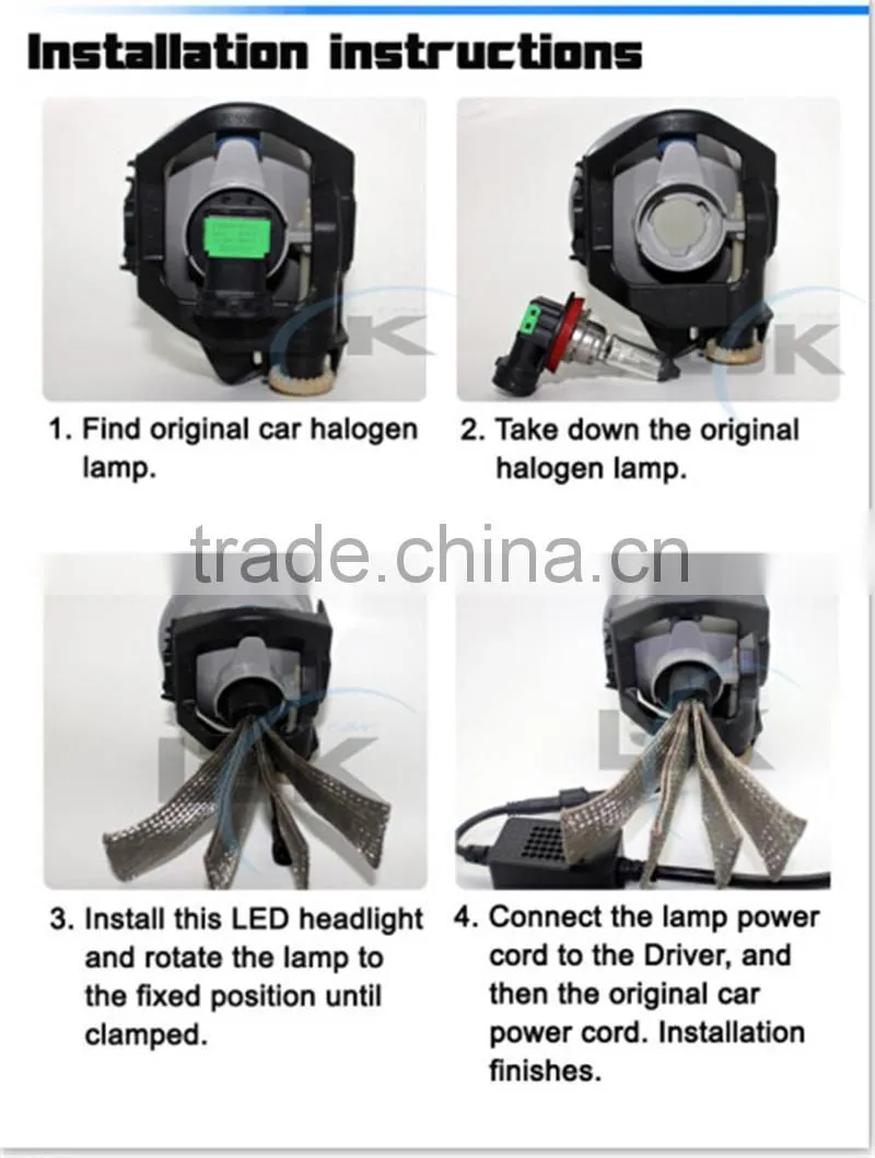 G5 LED headlight 20w hi / lo beam hot sale led h4 lights bulb 6000lm