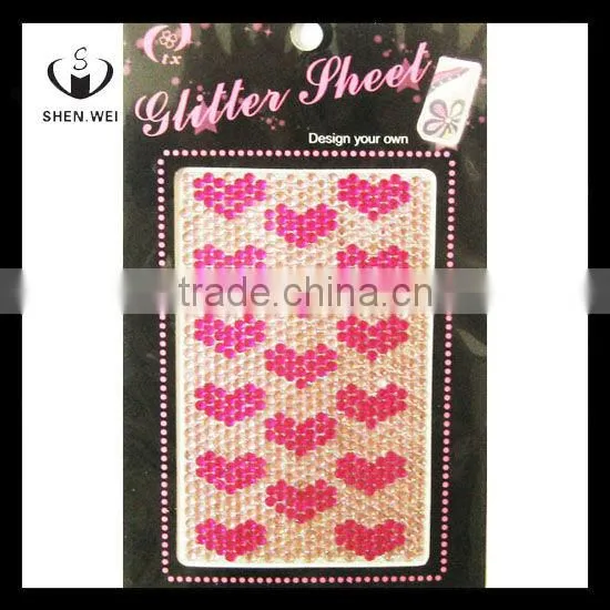 car self adhesive acrylic rhinestone gem sticker