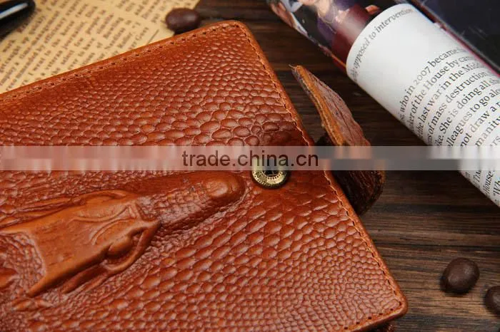 Imported Leather High Quality Mens Genuine Crocodile Skin Leather Wallet