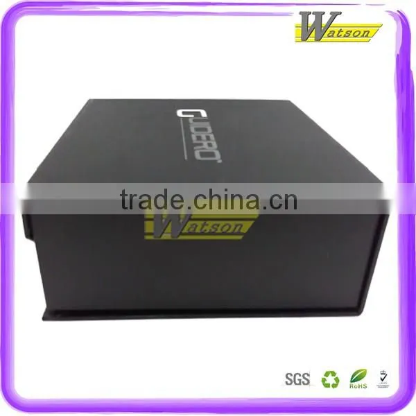 Customization black jewelry gift high quality packing box fill foam