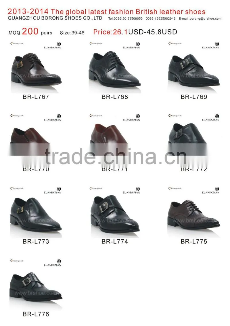 Genuine leather monk shoes for men dress shoes