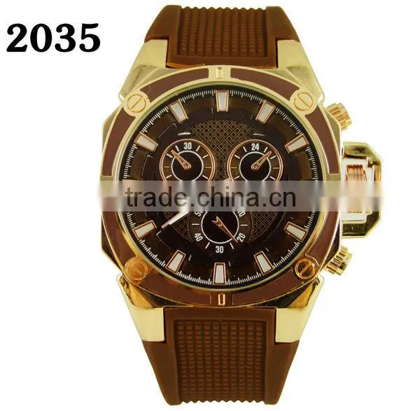 2015 hot selling wholesale silicone band watch for girl and boy