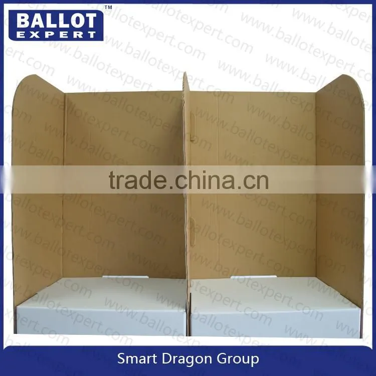 Foldable Corrugated Ballot Booth For Election