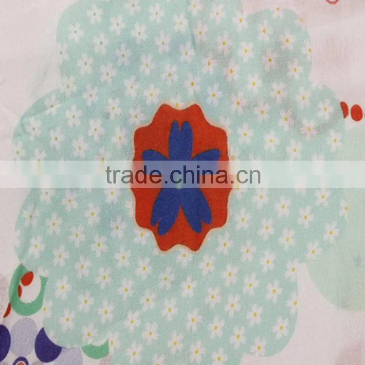 textiles digital printing on fabric knit 100% cotton for ladies long dresses