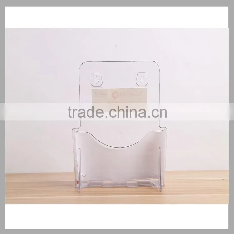 Best price A4 plastic clear magazine display stand