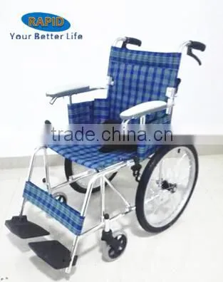 Aluminum folding ultra lightweight wheelchair